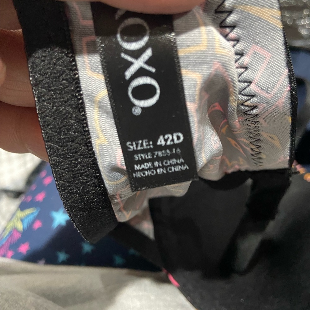 Colorful xoxo bra size 44D